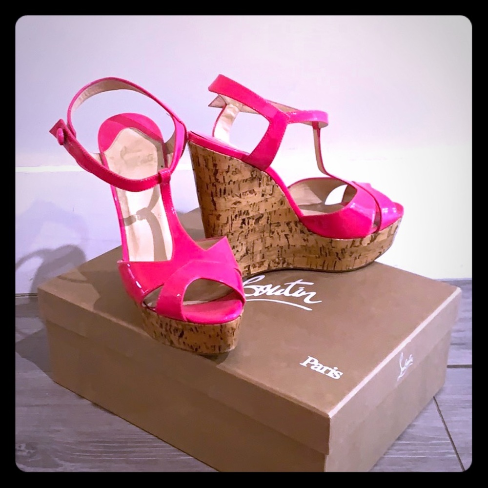 Christian Louboutin wedges.